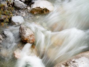 Preview wallpaper stream, water, stones, nature, pebbles