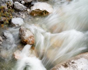 Preview wallpaper stream, water, stones, nature, pebbles