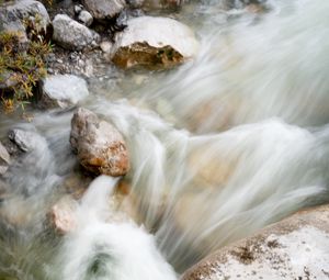 Preview wallpaper stream, water, stones, nature, pebbles