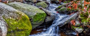 Preview wallpaper stream, water, stones, nature