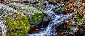 Preview wallpaper stream, water, stones, nature