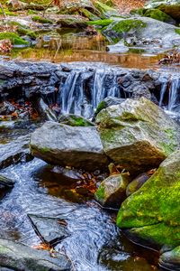 Preview wallpaper stream, water, stones, nature, landscape