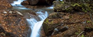 Preview wallpaper stream, waterfall, stones, nature