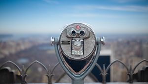 Preview wallpaper street binoculars, binoculars, lenses, metal