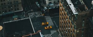 Preview wallpaper street, buildings, aerial view, rooftops, cityscape, new york