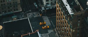 Preview wallpaper street, buildings, aerial view, rooftops, cityscape, new york