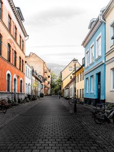 Preview wallpaper street, buildings, architecture, road