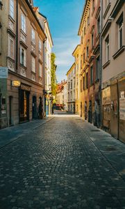 Preview wallpaper street, buildings, road, architecture, city