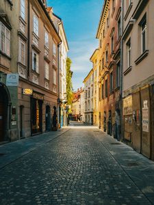 Preview wallpaper street, buildings, road, architecture, city