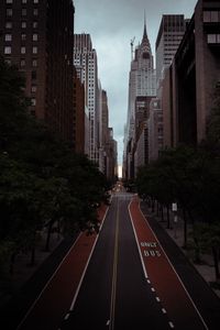 Preview wallpaper street, buildings, road, city, architecture, aerial view