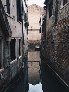 Preview wallpaper street, canal, buildings, city, water