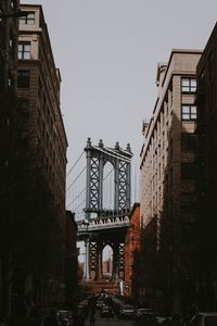 Preview wallpaper street, city, architecture, buildings, bridge