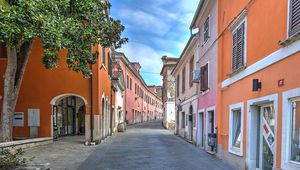 Preview wallpaper street, city, buildings, old, architecture