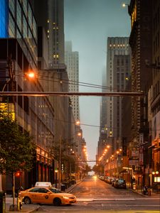 Preview wallpaper street, city, cars, buildings, new york