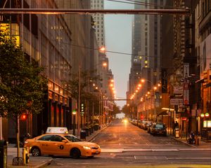 Preview wallpaper street, city, cars, buildings, new york