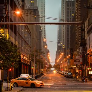 Preview wallpaper street, city, cars, buildings, new york
