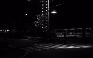 Preview wallpaper street, city, night, dark, black