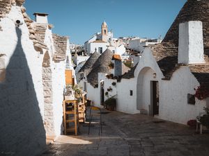 Preview wallpaper street, houses, buildings, roofs, city, architecture