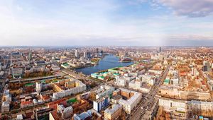 Preview wallpaper street, karl liebknecht, view, ekaterinburg, russia