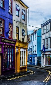 Preview wallpaper street, lane, architecture, colorful, turn