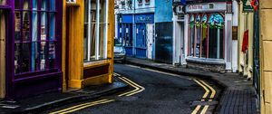 Preview wallpaper street, lane, architecture, colorful, turn