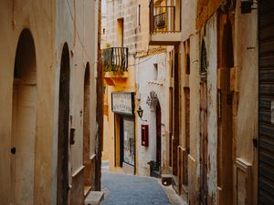 Preview wallpaper street, lane, buildings, victoria, malta