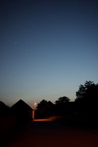 Preview wallpaper street, lantern, houses, evening, dark