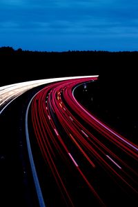 Preview wallpaper street, light, city, car, road, summer, autumn, spring, highway