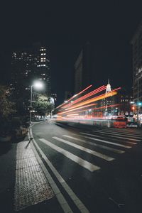 Preview wallpaper street, lights, long exposure, city, night