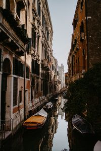 Preview wallpaper street, river, facades, boat