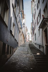 Preview wallpaper street, stairs, buildings