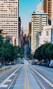 Preview wallpaper street, traffic, urban, architecture, san francisco, united states