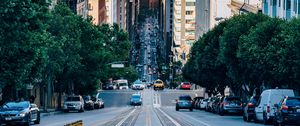 Preview wallpaper street, traffic, urban, architecture, san francisco, united states