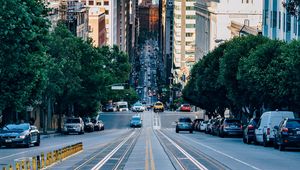 Preview wallpaper street, traffic, urban, architecture, san francisco, united states