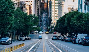 Preview wallpaper street, traffic, urban, architecture, san francisco, united states