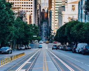 Preview wallpaper street, traffic, urban, architecture, san francisco, united states