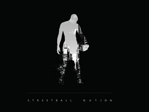 Preview wallpaper streetball, player, sport, black and white