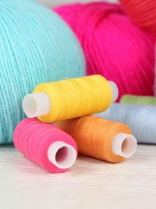 Preview wallpaper strings, balls, coils, needles, sewing, hobby