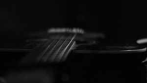 Preview wallpaper strings, guitar, black