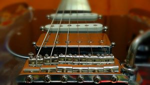 Preview wallpaper strings, macro, guitar, electric guitar, music