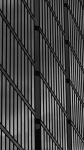 Preview wallpaper stripes, building, facade, black and white, architecture