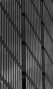 Preview wallpaper stripes, building, facade, black and white, architecture