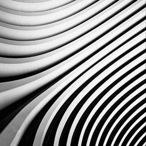 Preview wallpaper stripes, curve, black and white, background