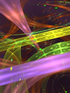 Preview wallpaper stripes, distortion, glow, colorful, abstraction