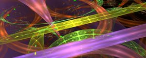 Preview wallpaper stripes, distortion, glow, colorful, abstraction