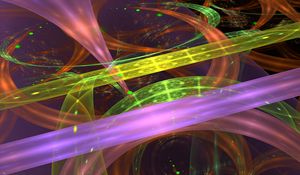 Preview wallpaper stripes, distortion, glow, colorful, abstraction