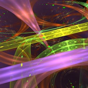 Preview wallpaper stripes, distortion, glow, colorful, abstraction