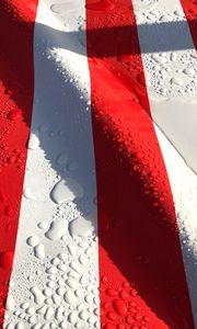 Preview wallpaper stripes, drops, water, surface, red, white