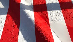 Preview wallpaper stripes, drops, water, surface, red, white