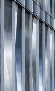 Preview wallpaper stripes, facade, blue, building